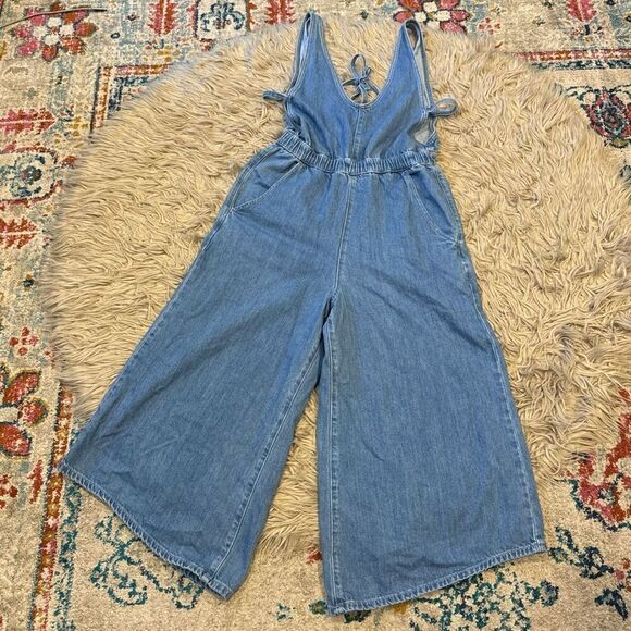 Kancan Sandria Cropped Wide Leg Overalls size medium - Picture 4 of 9